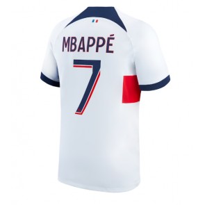 Maillot de foot Paris Saint-Germain Kylian Mbappe #7 Extérieur 2023-24 Manches Courte